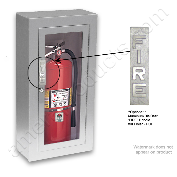 JL C1023W10 Academy Aluminum Surface Mounted Fire Extinguisher
