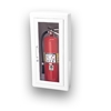JL Ambassador 8117G10 Semi-Recessed 5 lbs. Fire Extinguisher Cabinet with Lock