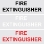 Die Cut Fire Extinguisher Lettering