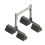JL Industries KeyCurb™ RKCMA2 Dual Base Bridge Supports