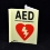 AED Sign in the Dark