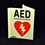AED Sign in the Dark
