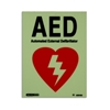 Jalite AAA PVC Photoluminescent AED Sign - JAL-US810DR