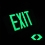 Photoluminescent Exit Sign Dark