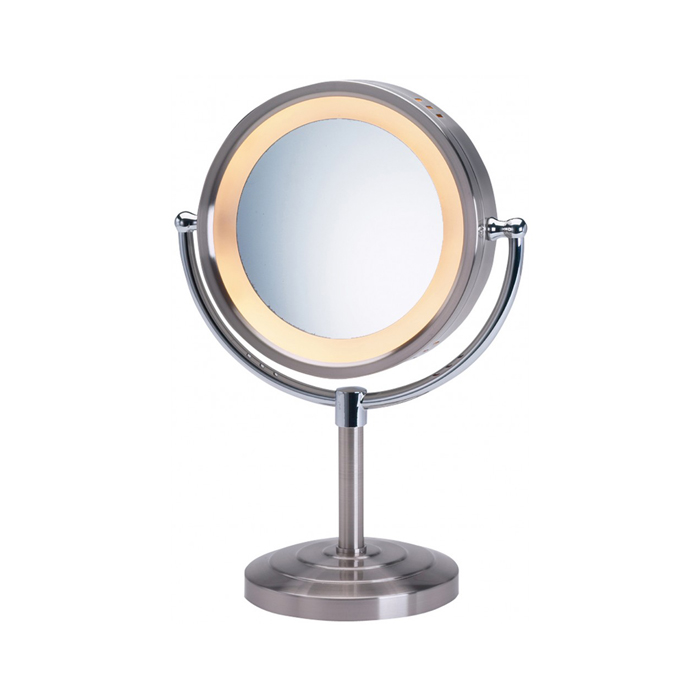 Apad top зеркало. Настольное зеркало с лед часами. Haiger led Mirror-5w. Round Mirror Light. Mirror in Chrome.