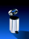 Stainless Steel Pedal-Operated Flip-Lid Wastebasket -SPECIAL PRICE