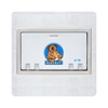 Bobrick KB100-05ST Recessed Baby Changing Station with Stainless Steel Flange - White Granite