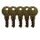 Koala 492-KIT Keys for KB200 and KB134-SSLD - KB492-KIT