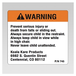 Koala Warning Label
