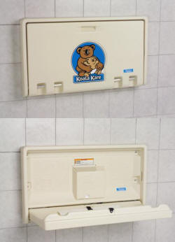 Koala Kare Baby Changing Station Front Label Replacment Part 825