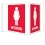Visi-Signs™ 3D Women's Restroom Sign VS16R