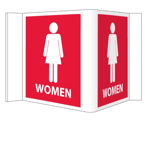 Visi-Signs™ 3D Women's Restroom Sign VS16R
