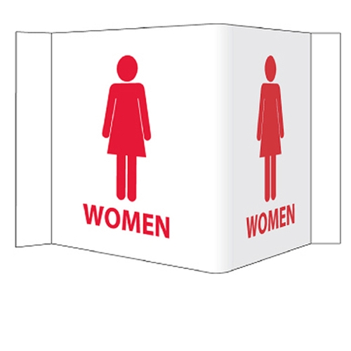 Visi-Signs™ 3D Women's Restroom Sign VS16W