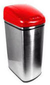 Touchless-lid Medical Trash Can- 11 Gal.- Stainless Steel - DZT-42-MED touchless trash can, medical waste can, medical waste basket