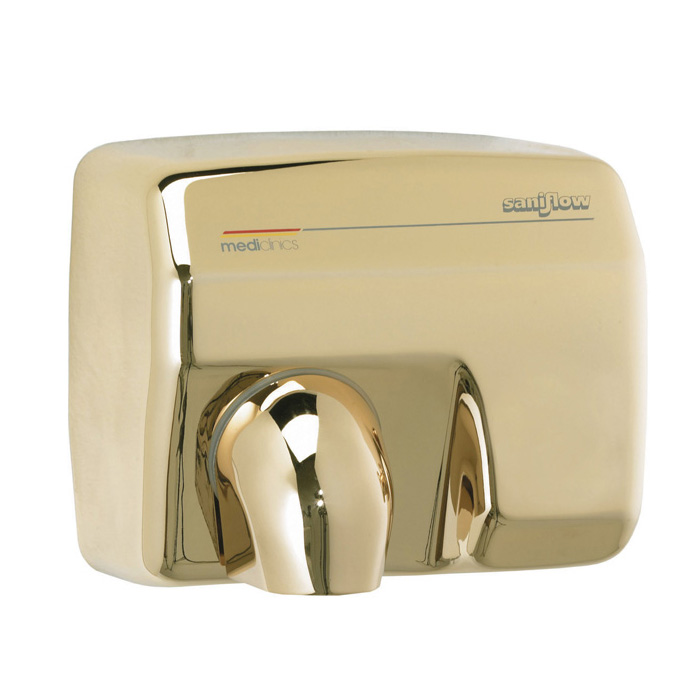 Saniflow® E88AO Hand Dryer - Automatic - Gold Plated Metal #SF-E88AO