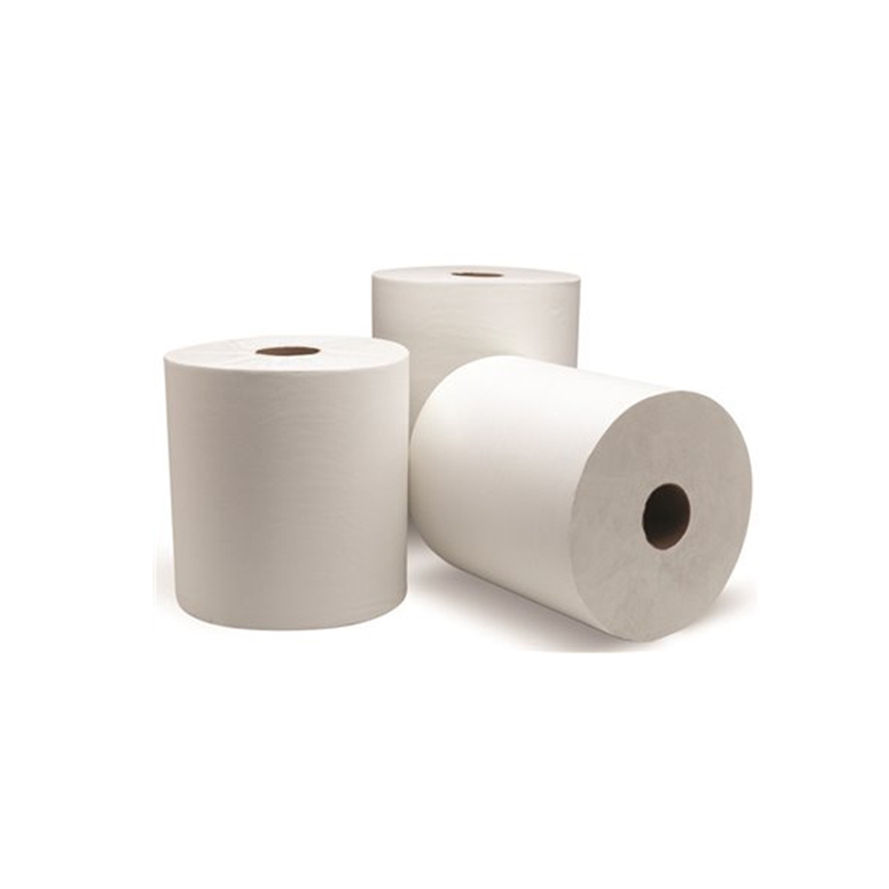 8 Roll Paper Towel White 600'- 12 per Case