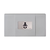 Foundations® Ultra 200-EH-01 Gray & Stainless Baby Changing Station Horizontal