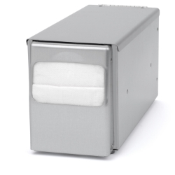 Palmer ND0051-13 Counter Top Low-Fold Napkin Dispenser Stainless Steel 