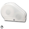 Palmer Fixture RD0024-03F White Translucent 9" Jumbo Roll Toilet Tissue Dispenser with Stub Roll