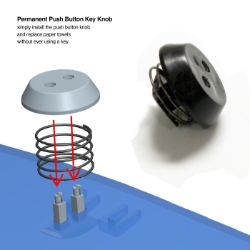 Permanant Key Knob SP0107-00 Key Type 9
