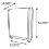 Palmer TD0189 Premium Multi/C-Fold Towel Dispenser Dimensions