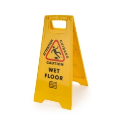 Bilingual Wet Floor Sign