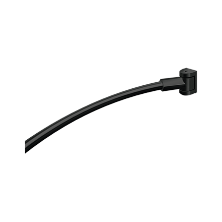 ASI 1201-41 Matte Black Curved Shower Rod