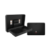 ASI&reg; 9014-41 Matte Black Horizontal Surface Mounted Baby Changing Station