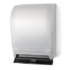 Palmer Fixture TD0216-03 White Translucent Push Bar Towel Dispenser with Auto-Transfer